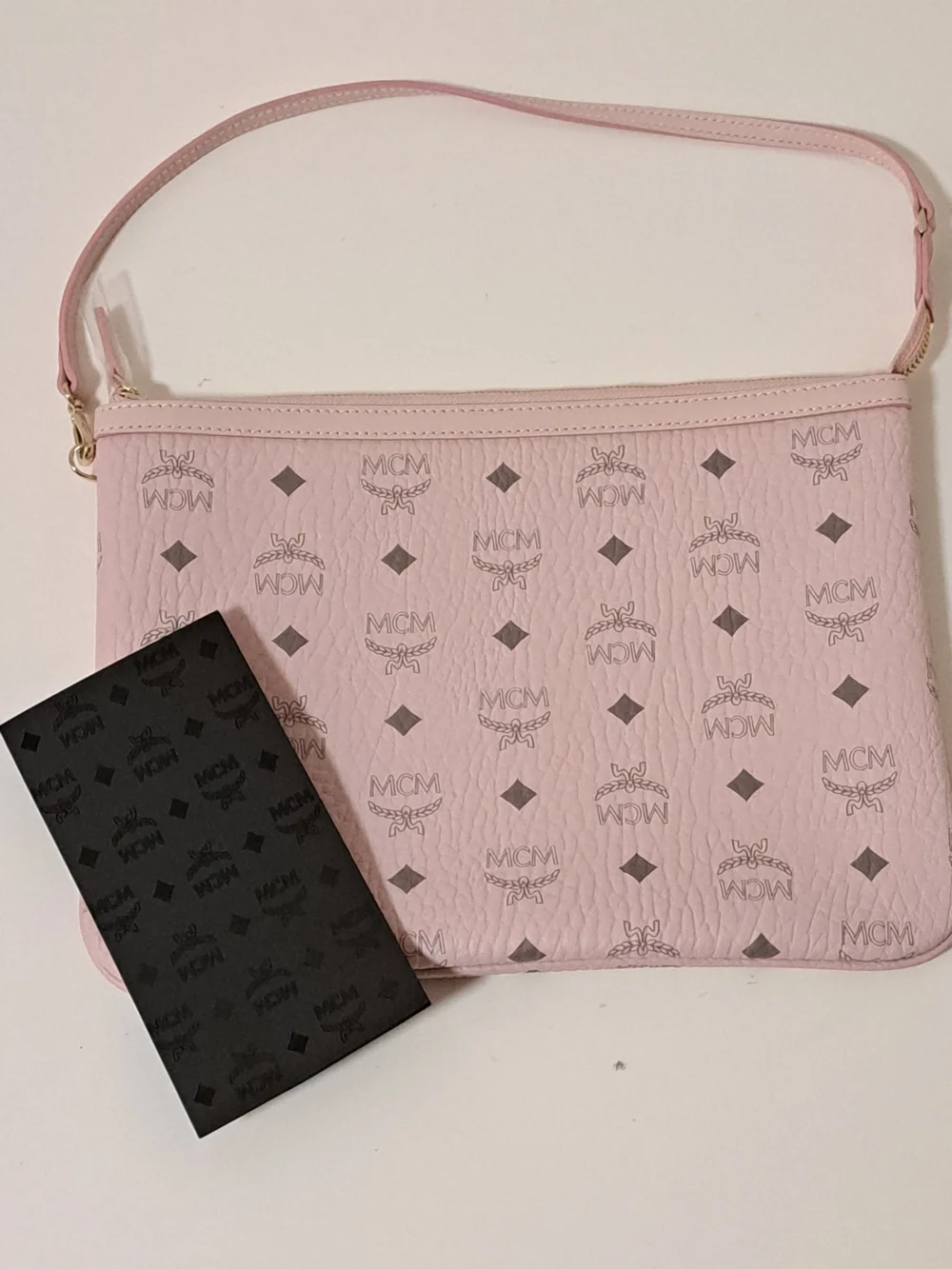 MCM Powder Pink Coated Canvas 8